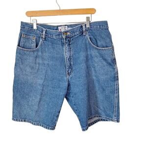 Vtg 90s Medium Wash Jean Shorts Jorts Men Size 38 Cotton